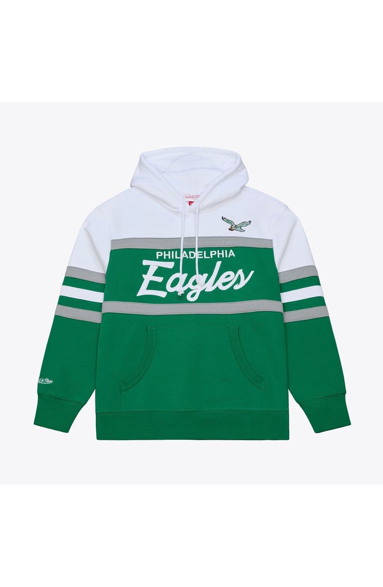 Mitchell & Ness Men's Kelly Green Mitchell & Ness  Philadelphia Eagles Head Coach Hoodie, Main, color, Kelly Green