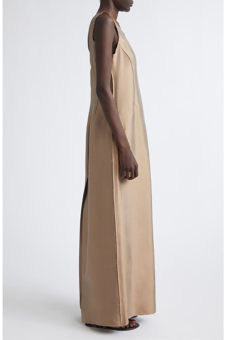 Isadora Frayed Summer Virgin Wool Blend Gown, Alternate, color, COPPER