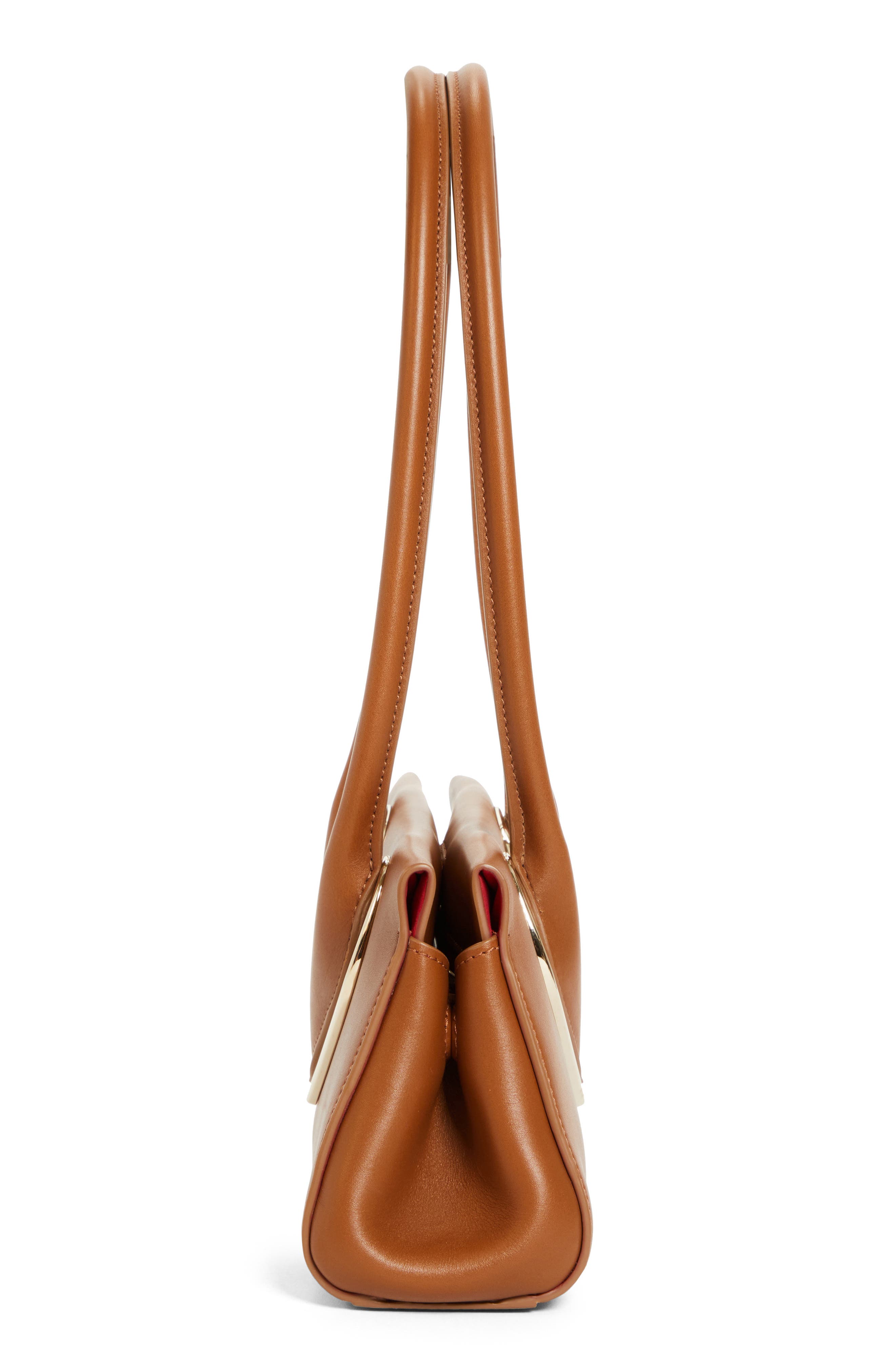 Christian Louboutin Calfskin Baguette Handbag, Alternate, color, Cuoio