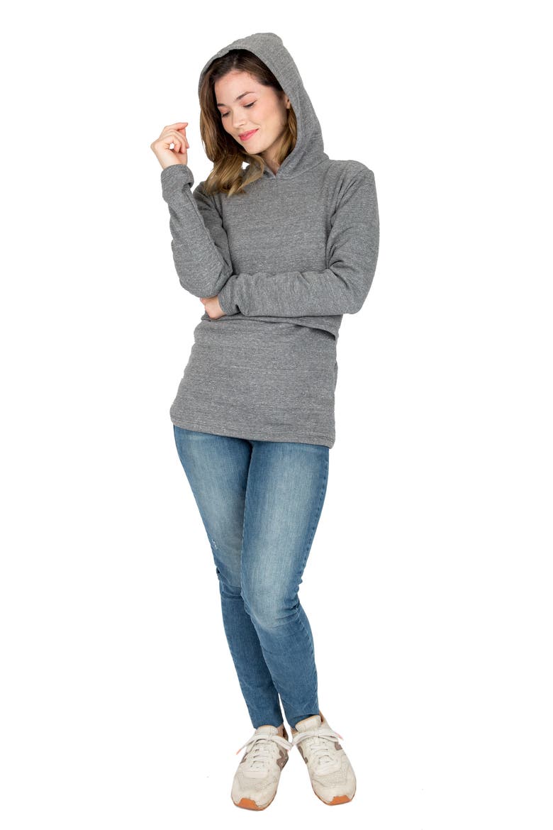 Rory Maternity/Nursing Hoodie, Alternate, color, GRAY