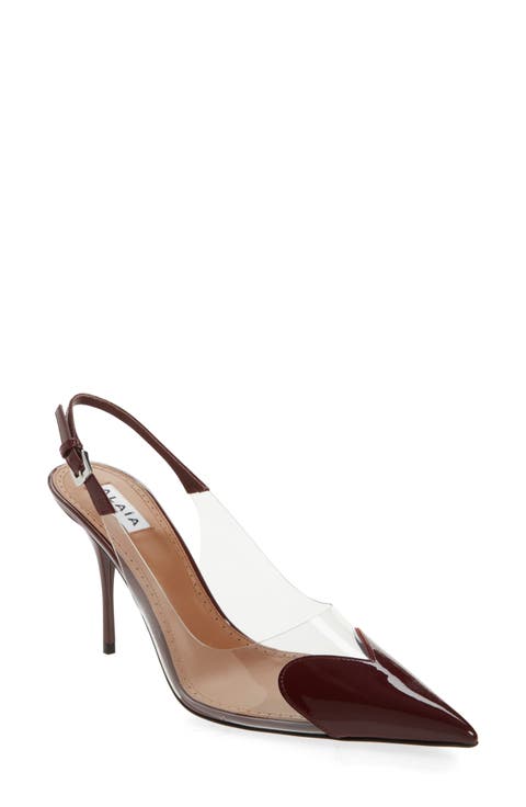 【ALAIA】STRASS スエードゴートスキン製 バレリーナ/ Red ALAÏA GARNET RED STRASS BALLET FLATS |ALAÏA US