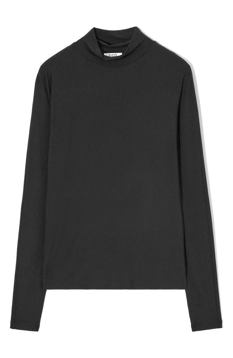 COS Mock Neck Top, Alternate, color, 