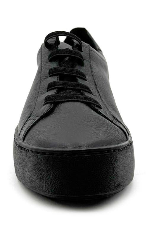 Shop Chelsea Crew Meloni Low Top Sneaker In Black Leather