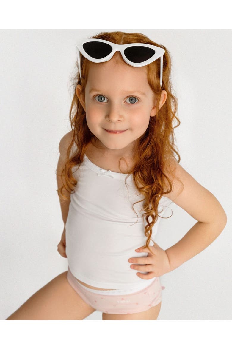 Kid's 3-Pack Cotton Blend Lightweight Camisoles, Alternate, color, White White White