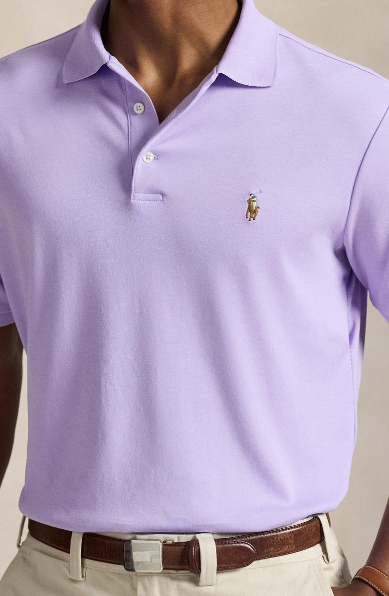 Polo Ralph Lauren Classic Fit Cotton Polo, Alternate, color, Powder Purple
