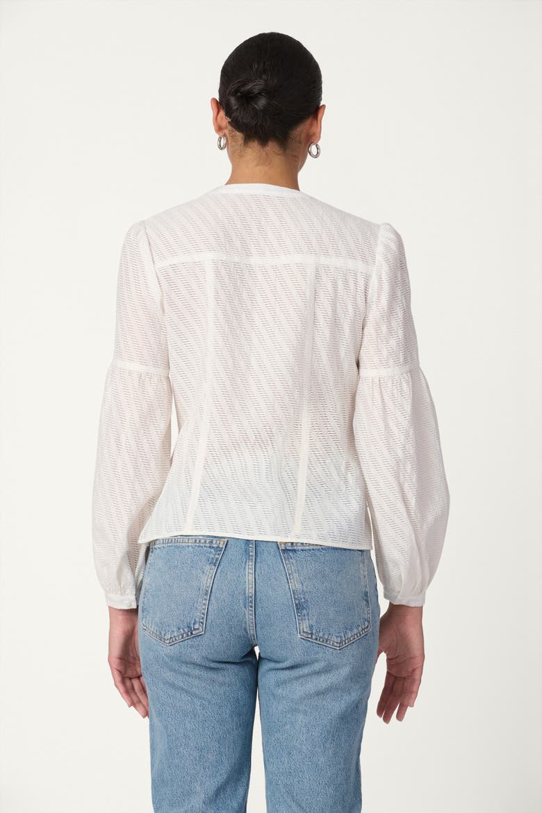 Breeze Stripe Burnout Flynn Top, Alternate, color, Optic