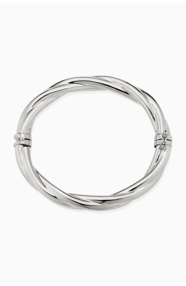 Oradina 14K Gold Arm Candy Bangle, Alternate, color, White Gold