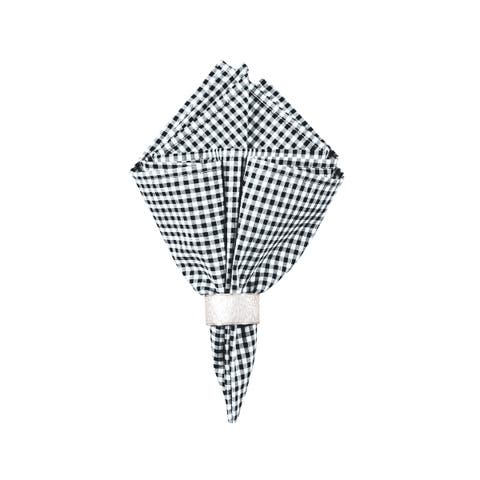Black Checks Napkin