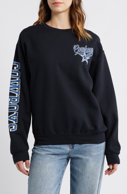 Cowboys Glitter Cotton Blend Sweatshirt
