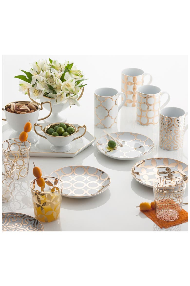 'Luxe Moderne' Double Old Fashioned Glasses, Alternate, color, WHITE