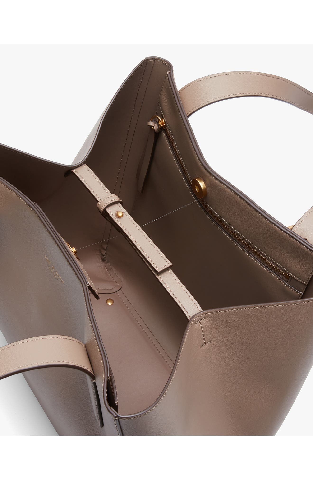 rag & bone Parker Leather Tote, Alternate, color, Clay