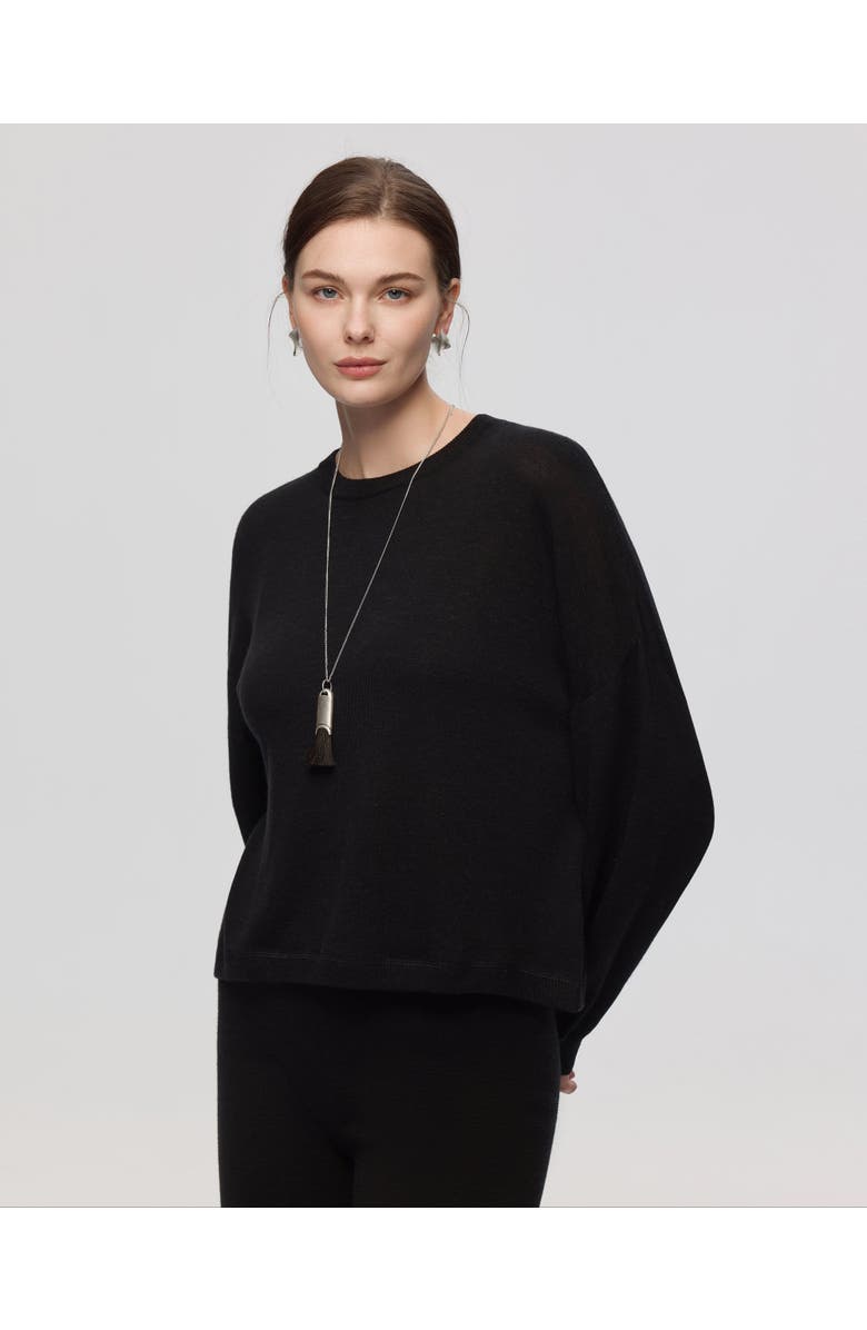 JUANA Nilo Knitted Crewneck, Alternate, color, Black