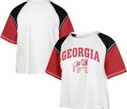 '47 Women's '47 White Georgia Bulldogs Serenity Gia Cropped T-Shirt