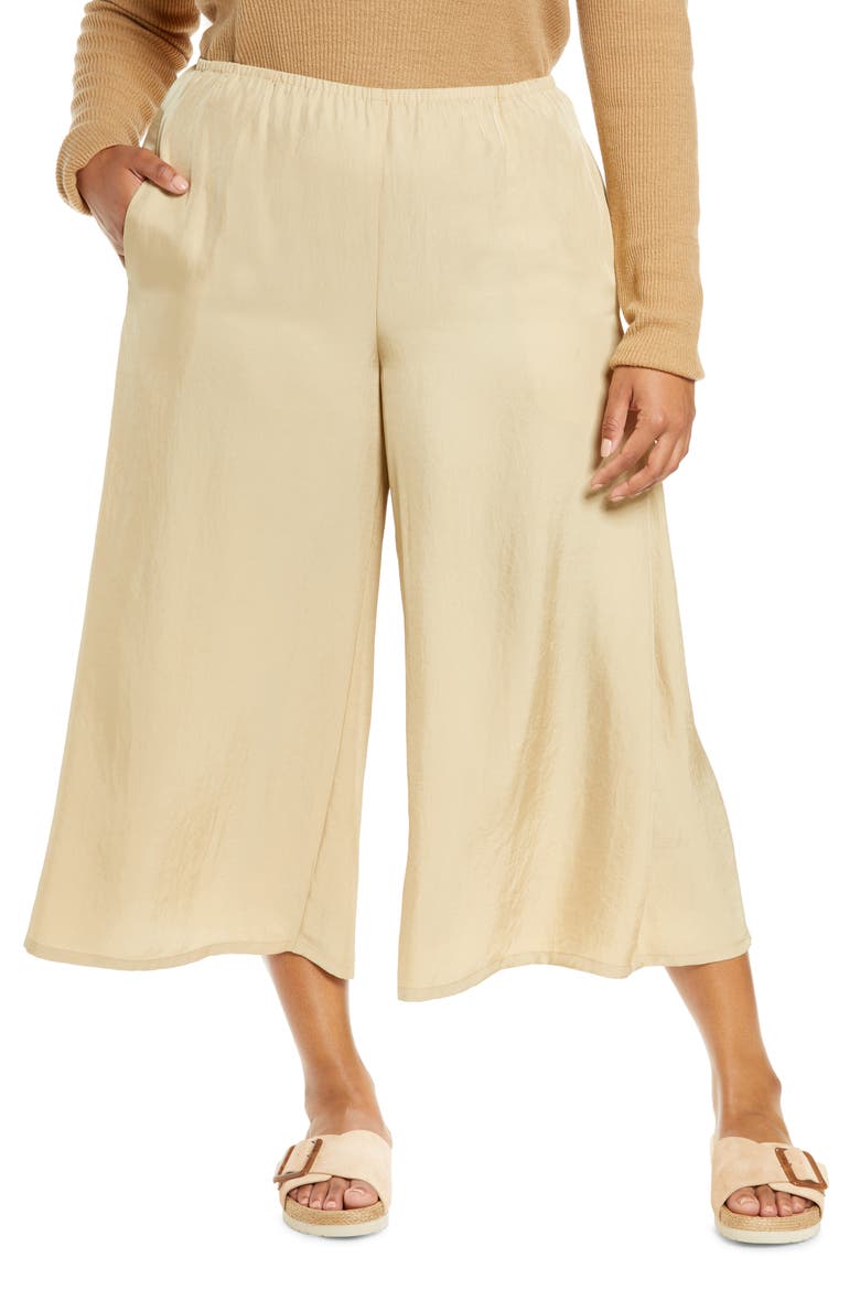 Pull-On Culottes, Main, color, MAIZE