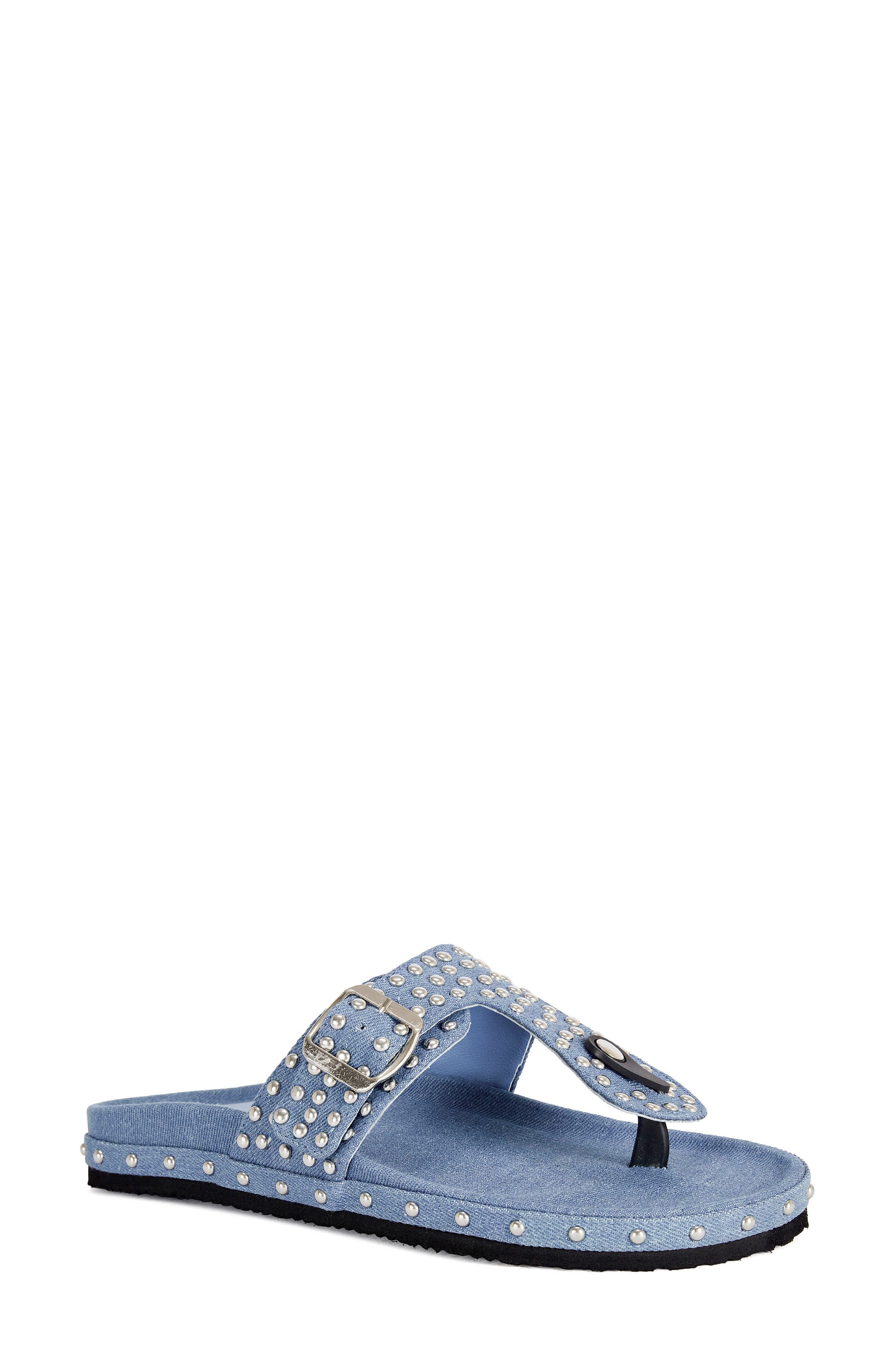 AZALEA WANG Daisychain Studded Sandal, Main, color, 