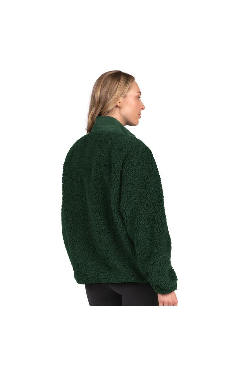STARTER Women's Starter Green Green Bay Packers On the Ball Sherpa Jacket, Alternate, color, Green