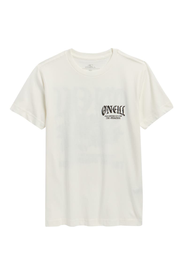 Kids' Left Side Cotton Graphic T-Shirt, Main, color, TOFU
