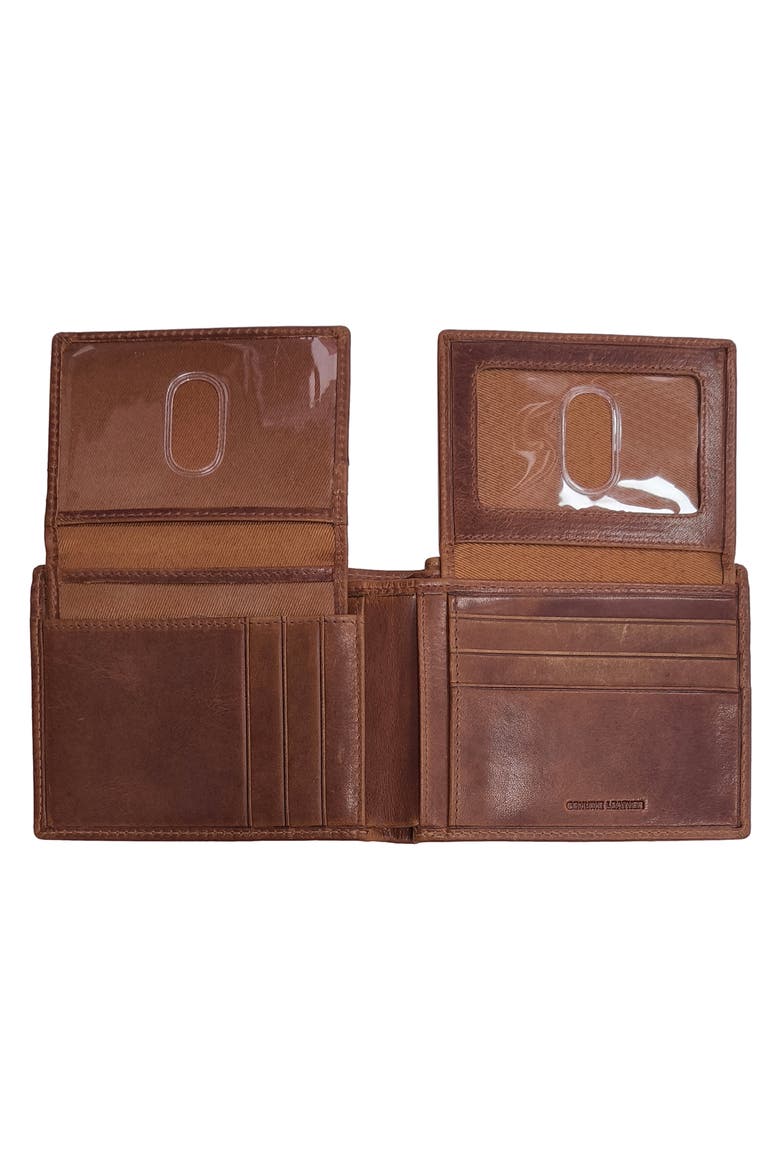 Dopp American Lodge Double ID Bifold Wallet, Alternate, color, COGNAC