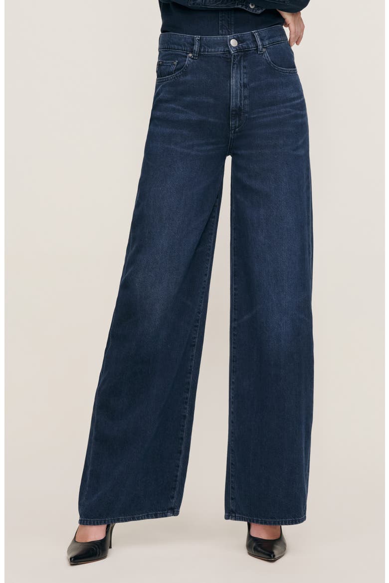 Hepburn High Waist Wide Leg Jeans, Main, color, CRATER LAKE