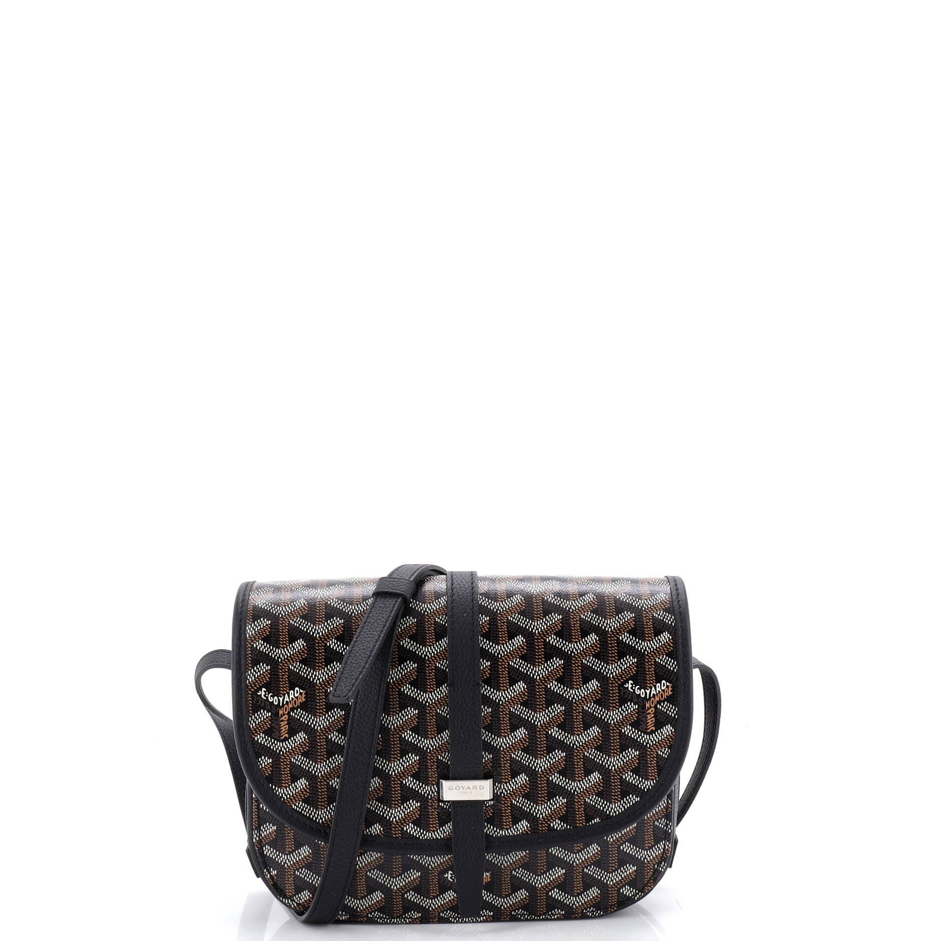 Pre-Owned Goyard Belvedere II Messenger Bag Coated Canvas PM, Main, color, 