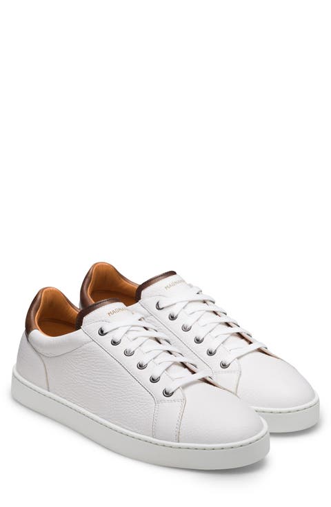 Men's Leather (Genuine) White Sneakers & Athletic Shoes