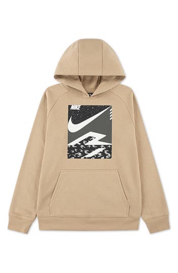 3 Brand Kids' Pop 3b Pullover Hoodie In Brown