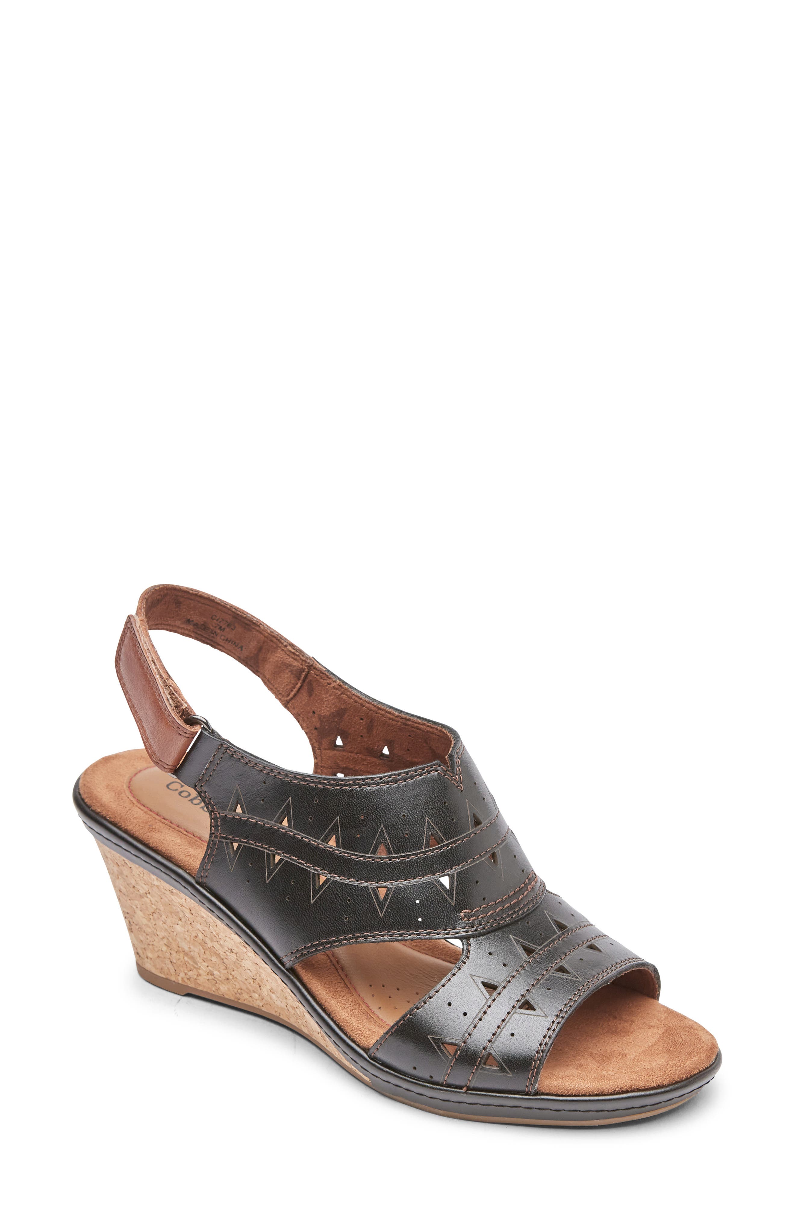 Rockport Cobb Hill Janna Slingback Wedge Sandal, Main, color, 