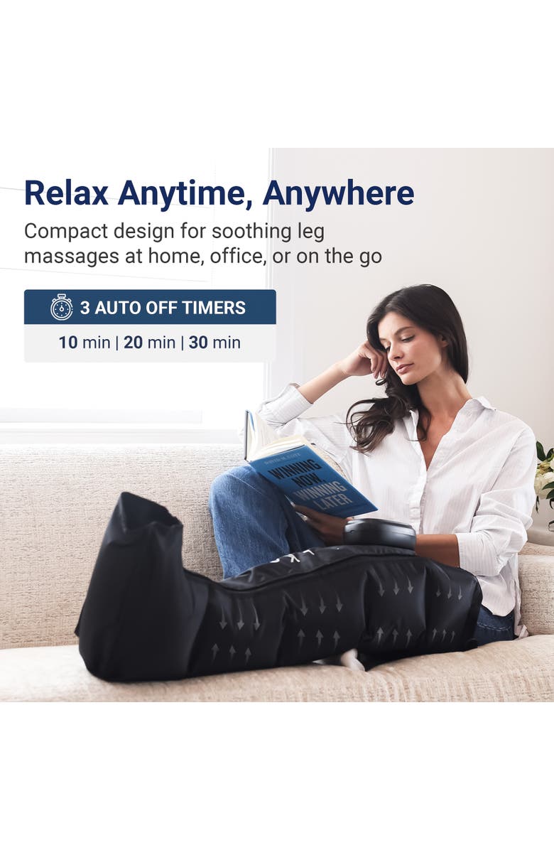 MIKO Compression Massager with Advanced Airbag Technology, 2-Pack Aero, Alternate, color, Black