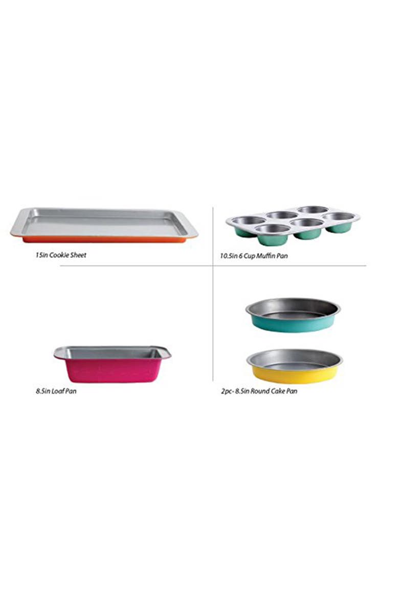 Color Splash Lyneham 5 pc Carbon Steel Bakeware Set, Alternate, color, Assorted