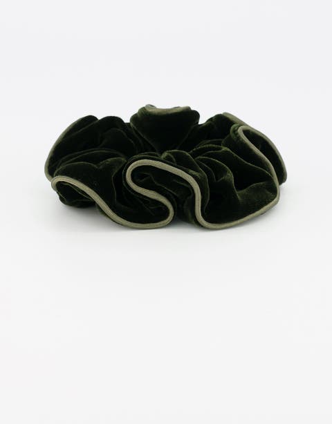 Romi Bronze Velvet Scrunchie