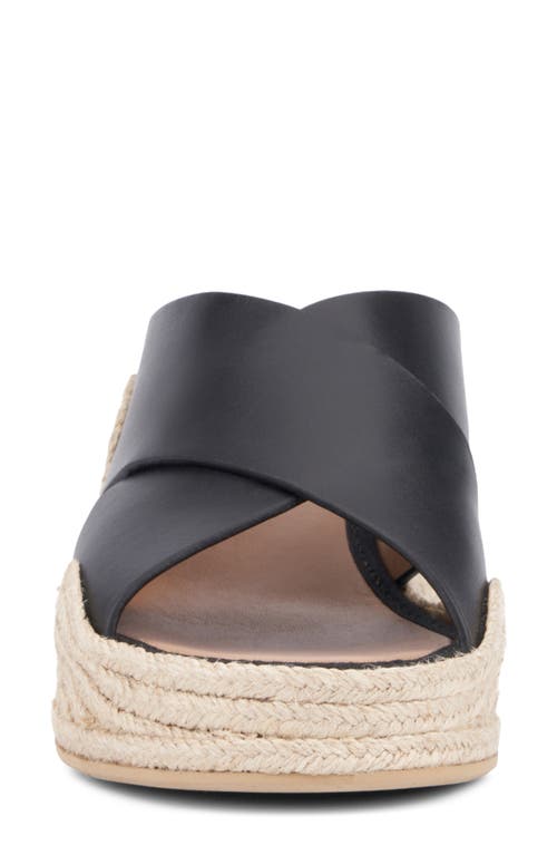 Aquatalia Marina Water Repellent Wedge Slide Sandal In Black