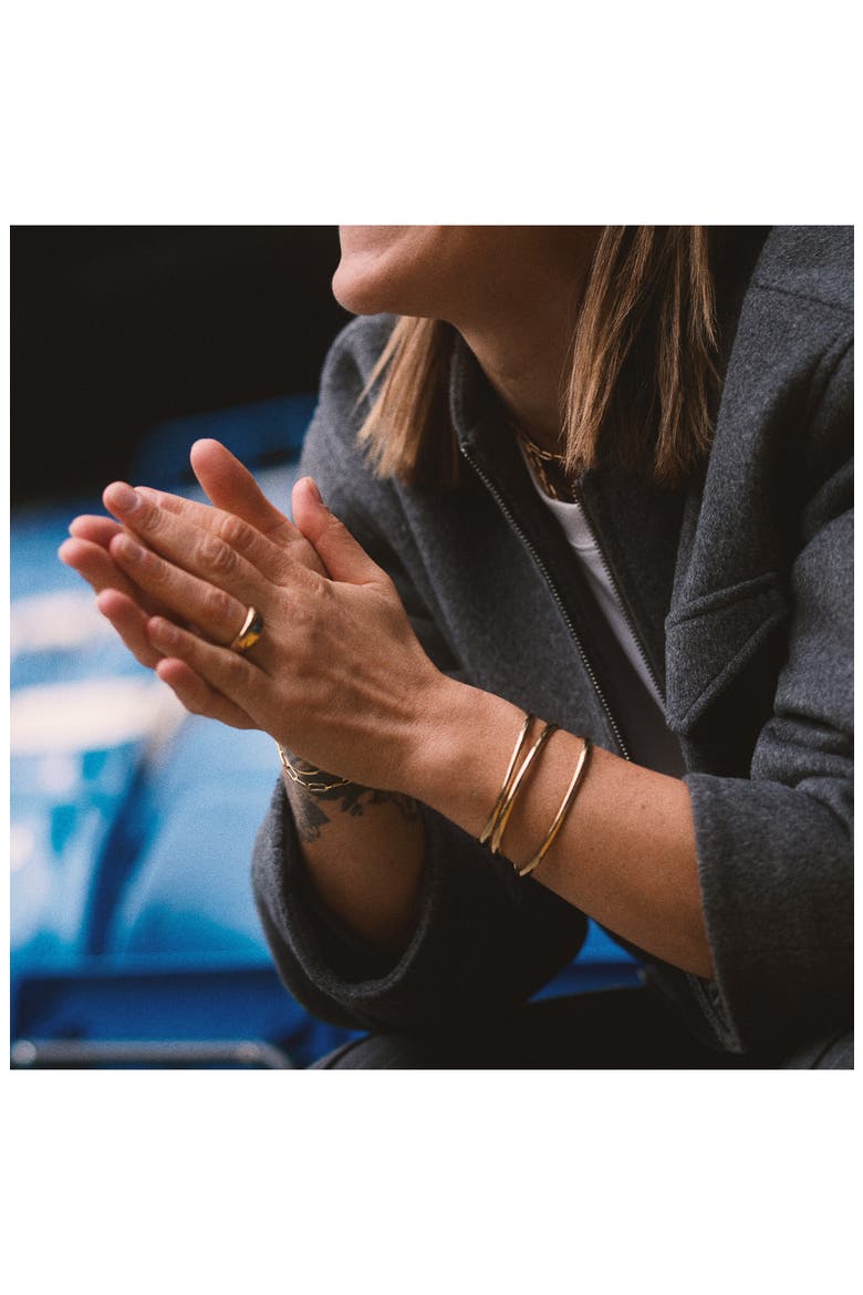 Dome Bangle, Alternate, color, GOLD