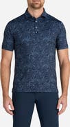 Bad Birdie Nocturnal Tango Tropical Print Performance Golf Polo