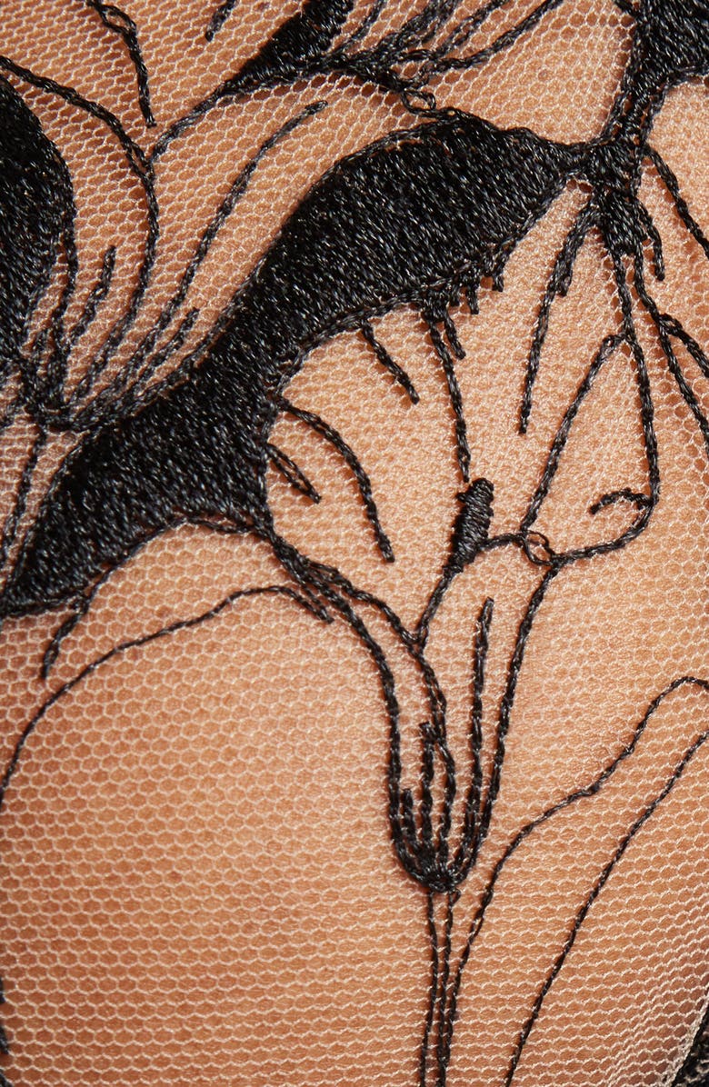 Bluebella Kalmia Embroidered Mesh Underwire Bra, Alternate, color, 