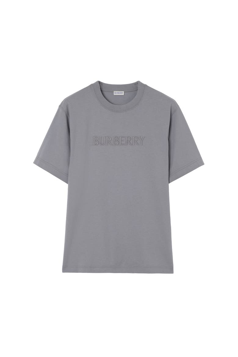 Logo Cotton T-shirt, Alternate, color, Forecast grey