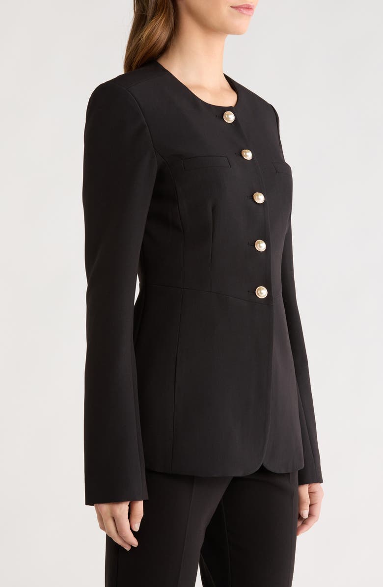 Favorite Daughter Peplum Blazer, Alternate, color, Black