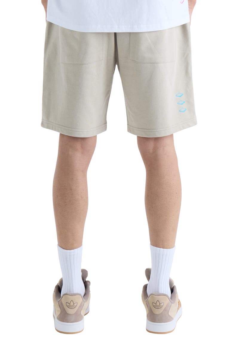 Us Against Time Fleece Drawstring Shorts, Alternate, color, SMOKEY GREY