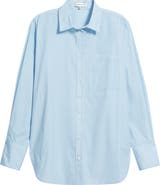 FRAME Relaxed Fit Stretch Linen Button-Up Shirt