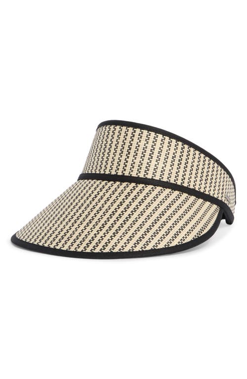 Brixton Newport Straw Visor In Neutral