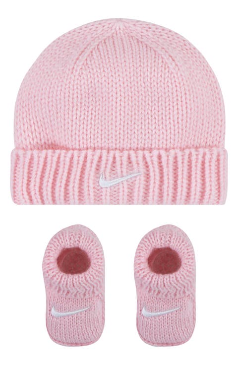 Cable Knit Beanie & Booties Set