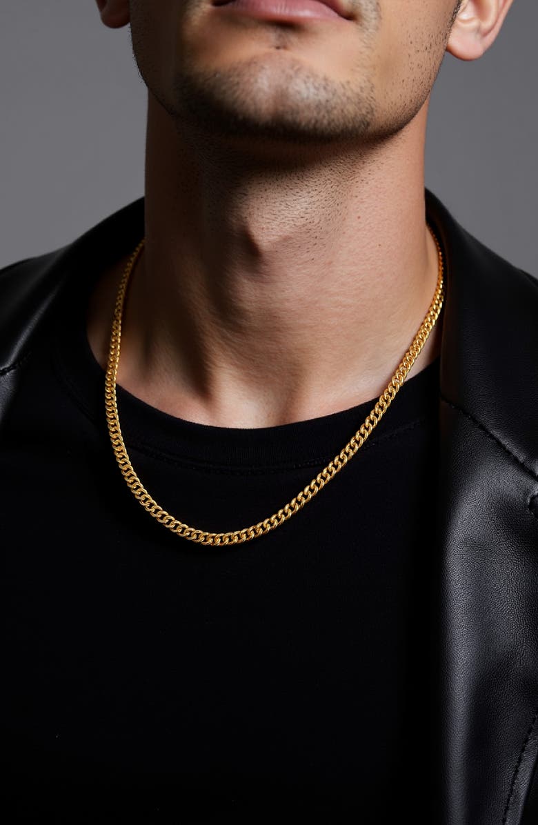 Mr. Ettika Men's Curb Chain Necklace, Alternate, color, Brass