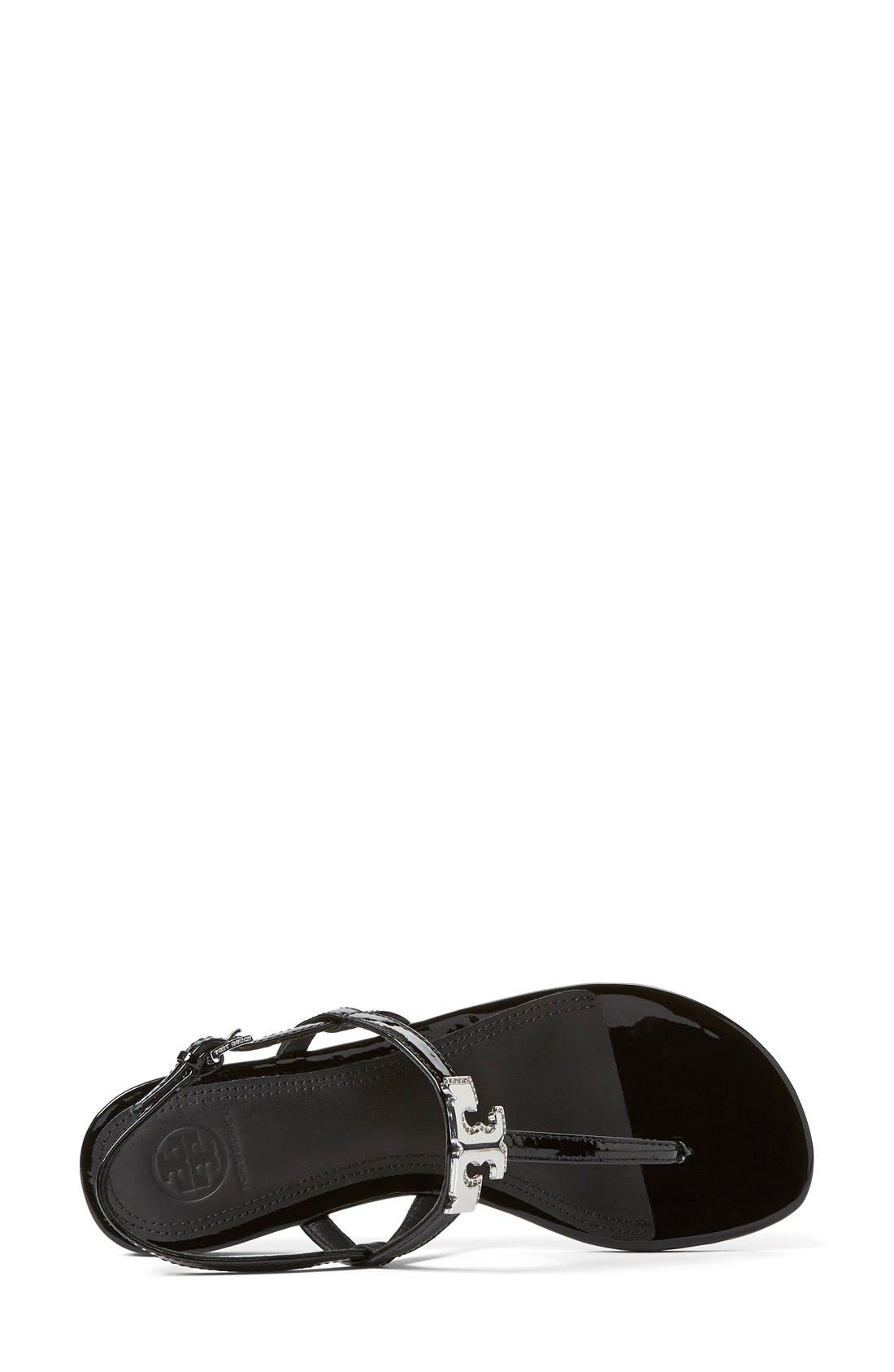 'Kieran' Sandal, Alternate, color, BLACK PATENT