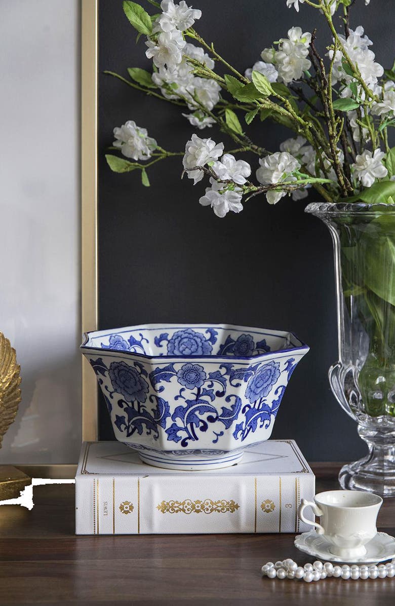 A & B Home Decorative Porcelain Bowl, Alternate, color, 