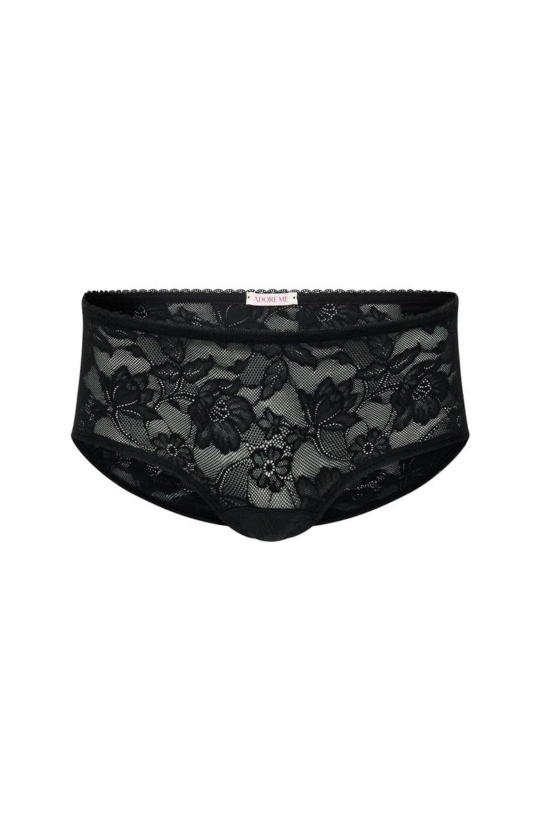 Adore Me Marzia Shortie Panties, Alternate, color, Black