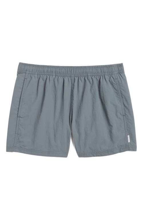 Auto-reply™ Sebastian Solid 4-inch Nylon Swim Trunks In Gray