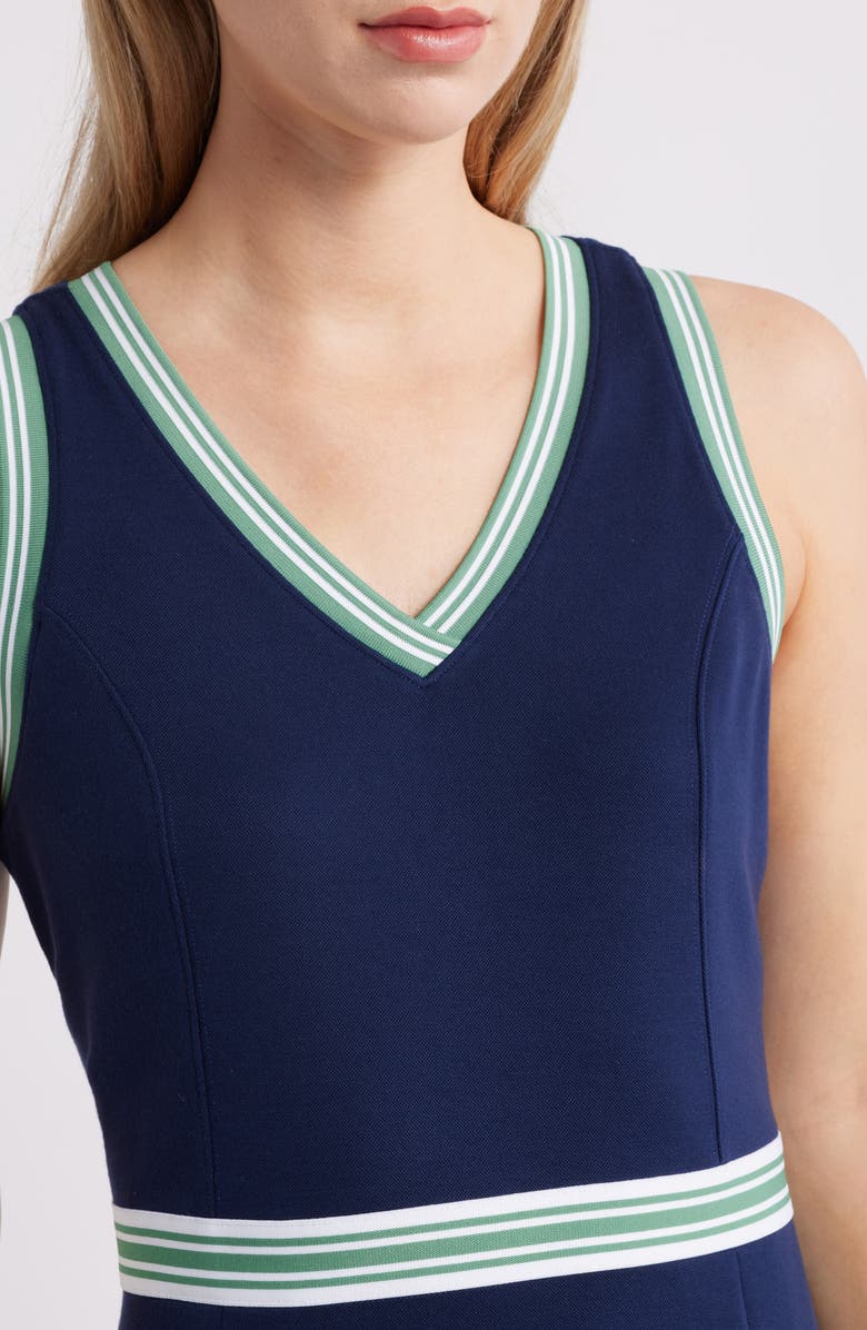 Tommy Bahama Coastal Bay Sleeveless Fit & Flare Dress, Alternate, color, Coastline