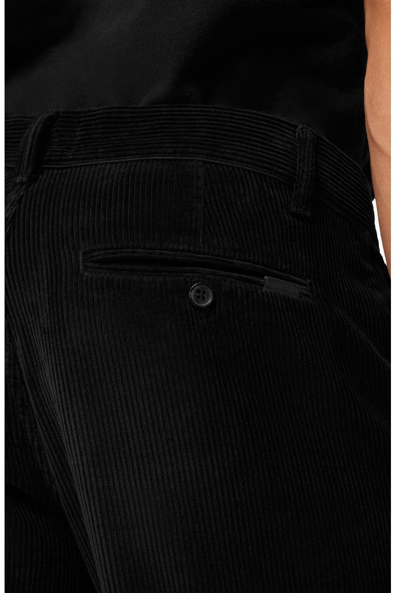 Diego Crop Tapered Corduroy Pants, Alternate, color, BLACK