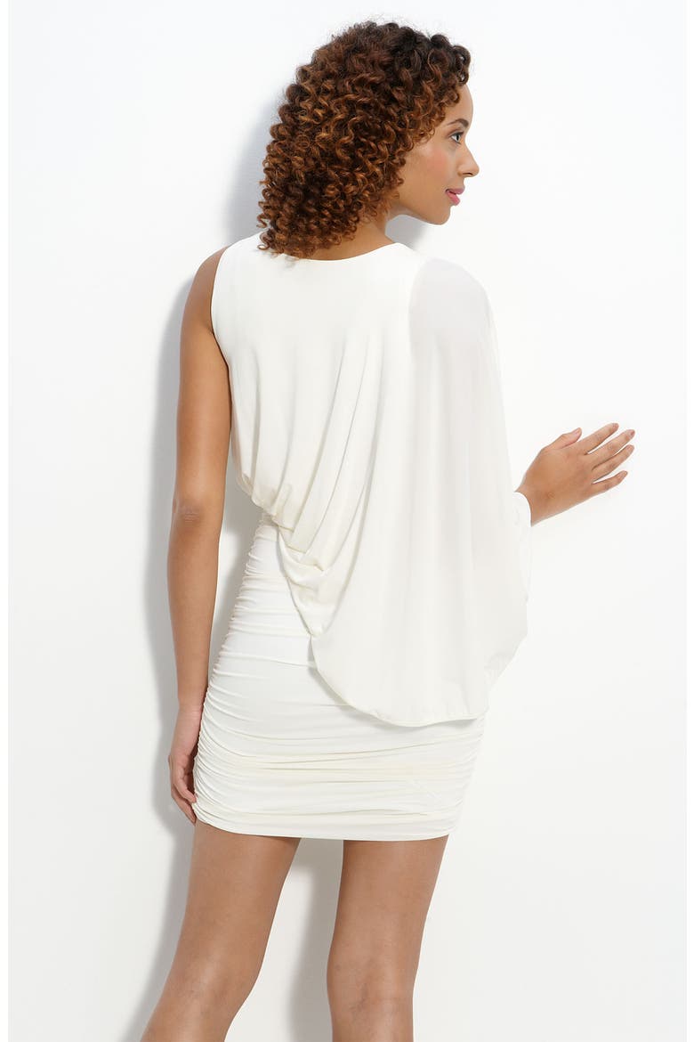 Batwing Sleeve Jersey Dress, Alternate, color, GARDENIA