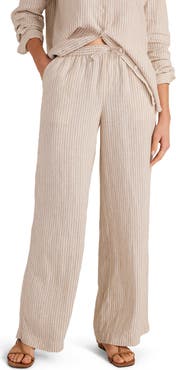 Haven Well Within Everweave Linen Stripe Relaxed Pants