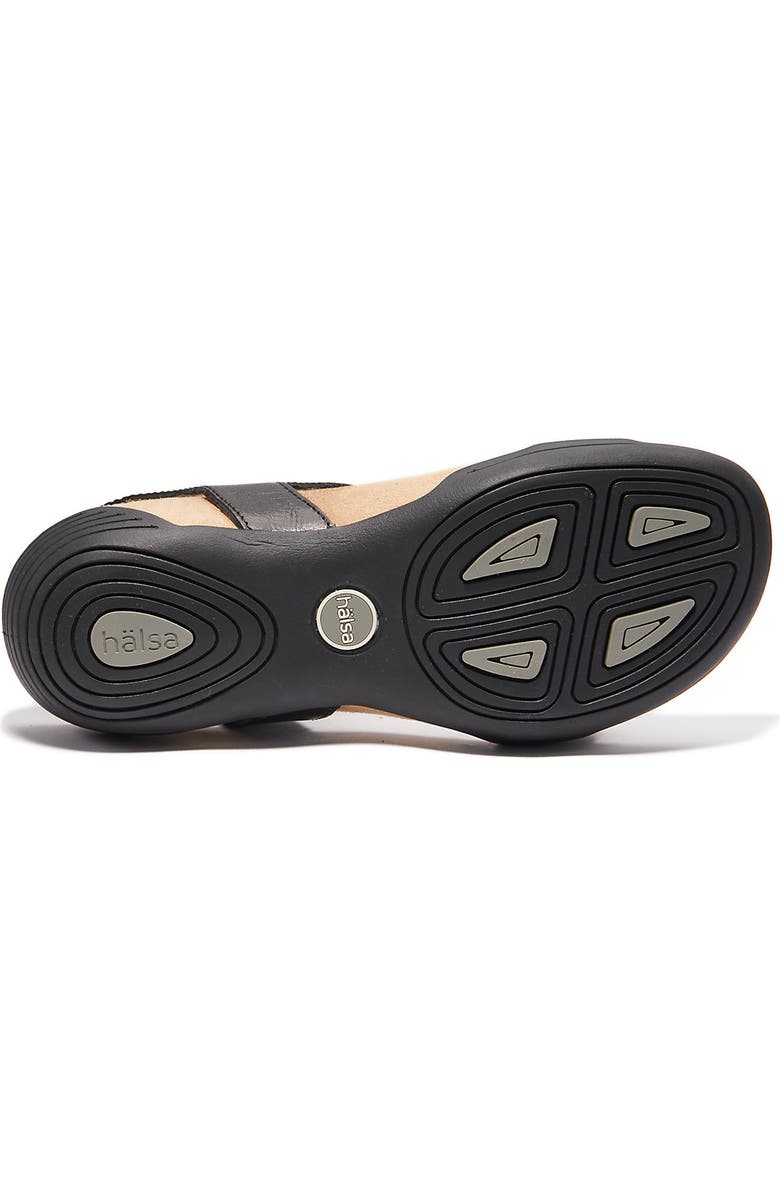 Hälsa Footwear Dominica Sandal, Alternate, color, Black Embossed